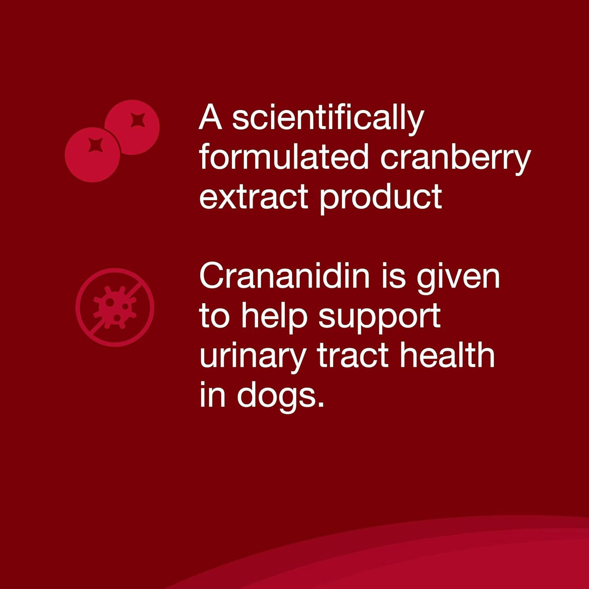 Nutramax Crananidin Urinary & Bladder Dog Supplement, Chewable Tablet, 75ct