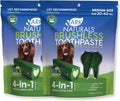 Ark Naturals Brushless Toothpaste Dog Dental Chews - Large Breeds (10 ct) | Vet Formulated Dog Dental Chew with Toothpaste Center - Freshens Breath, Reduces Plaque & Tartar