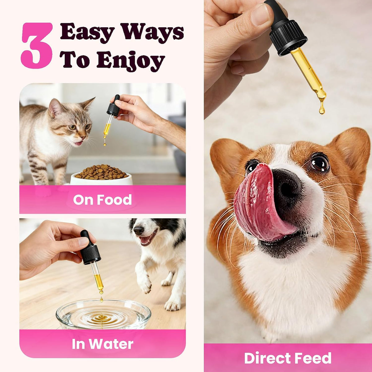 Premium Collagen for Dogs & Cats – 5 Types of Grass-Fed Collagen (I, II, III, V & X), Fast Allergy & Itch Relief Dog Colágeno with MSM, Biotin & Hyaluronic Acid – Supports Healthy Skin & Joints –120ml