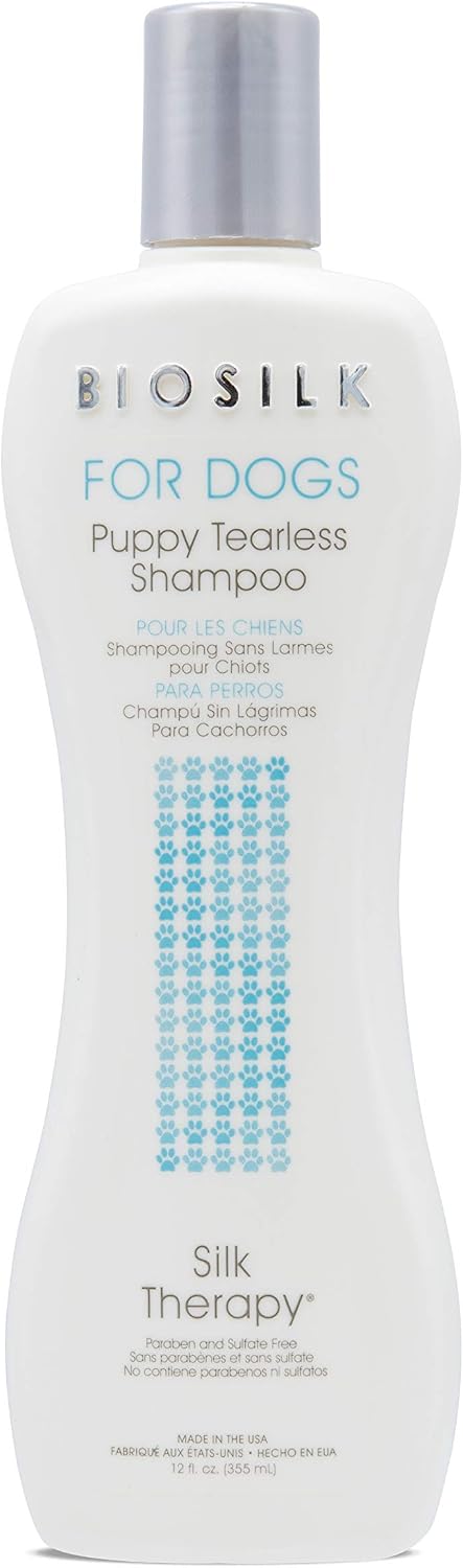 BioSilk for Dogs Puppy Tearless Shampoo, 12 Fl Oz