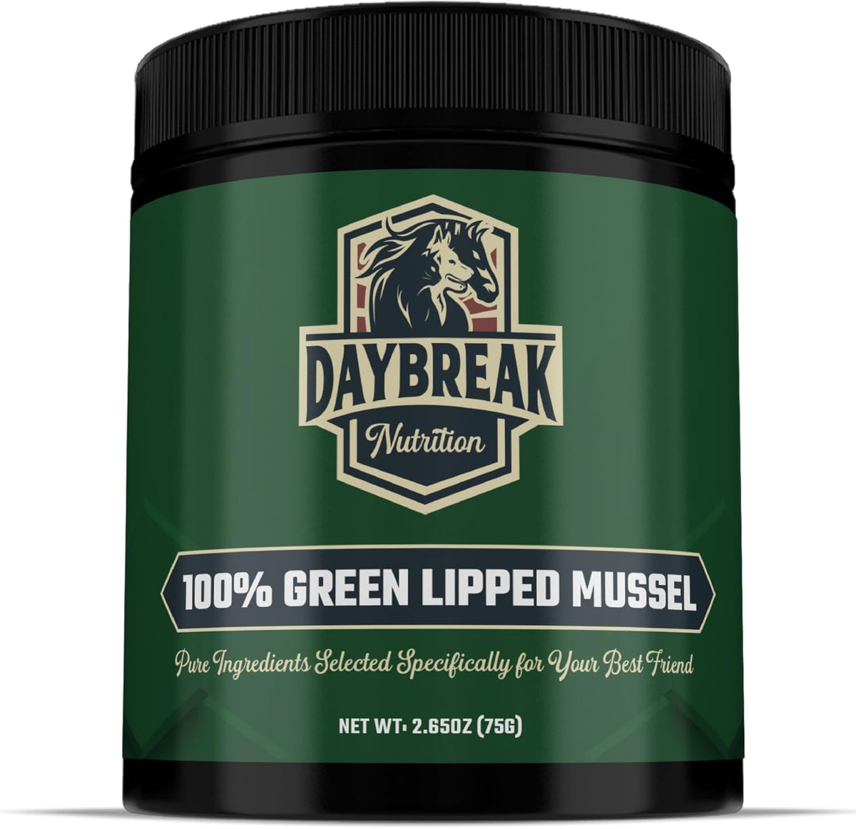 Pure Green Lipped Mussel Powder for Dogs and Cats, 75 Grams