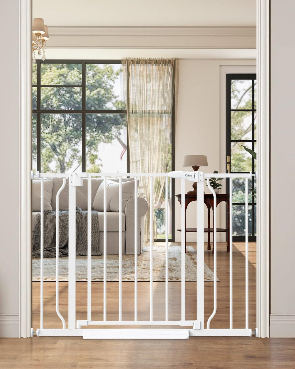 Baby Gate Auto Close, 29"-40" Dog Gate Indoor for Stairs & Doorways