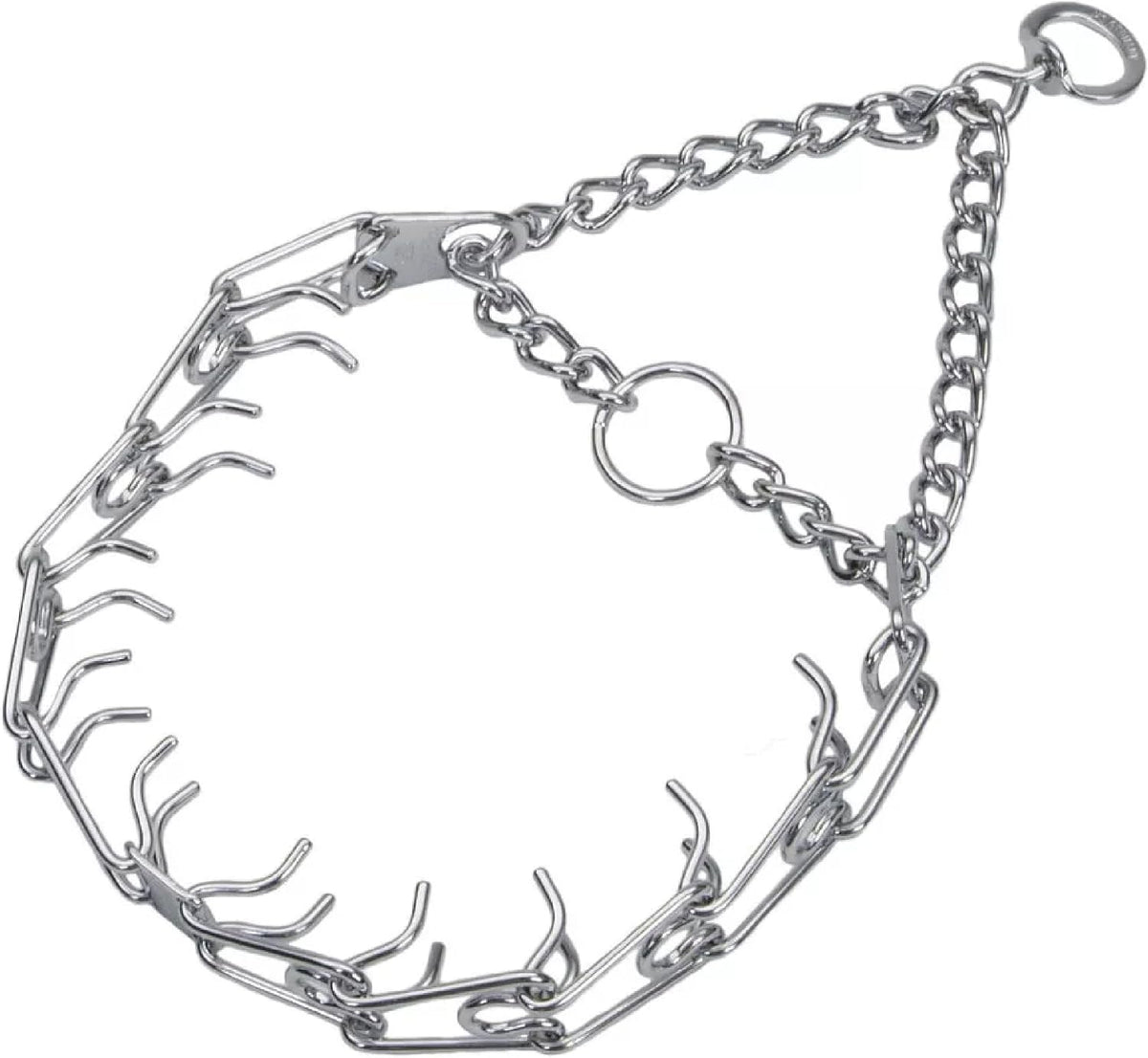 Herm Sprenger Black Stainless Steel Dog Collar with Short Links and Quick Release ClicLock Buckle Made in Germany (20in x 3.0mm (Neck Size up to 16-17in)