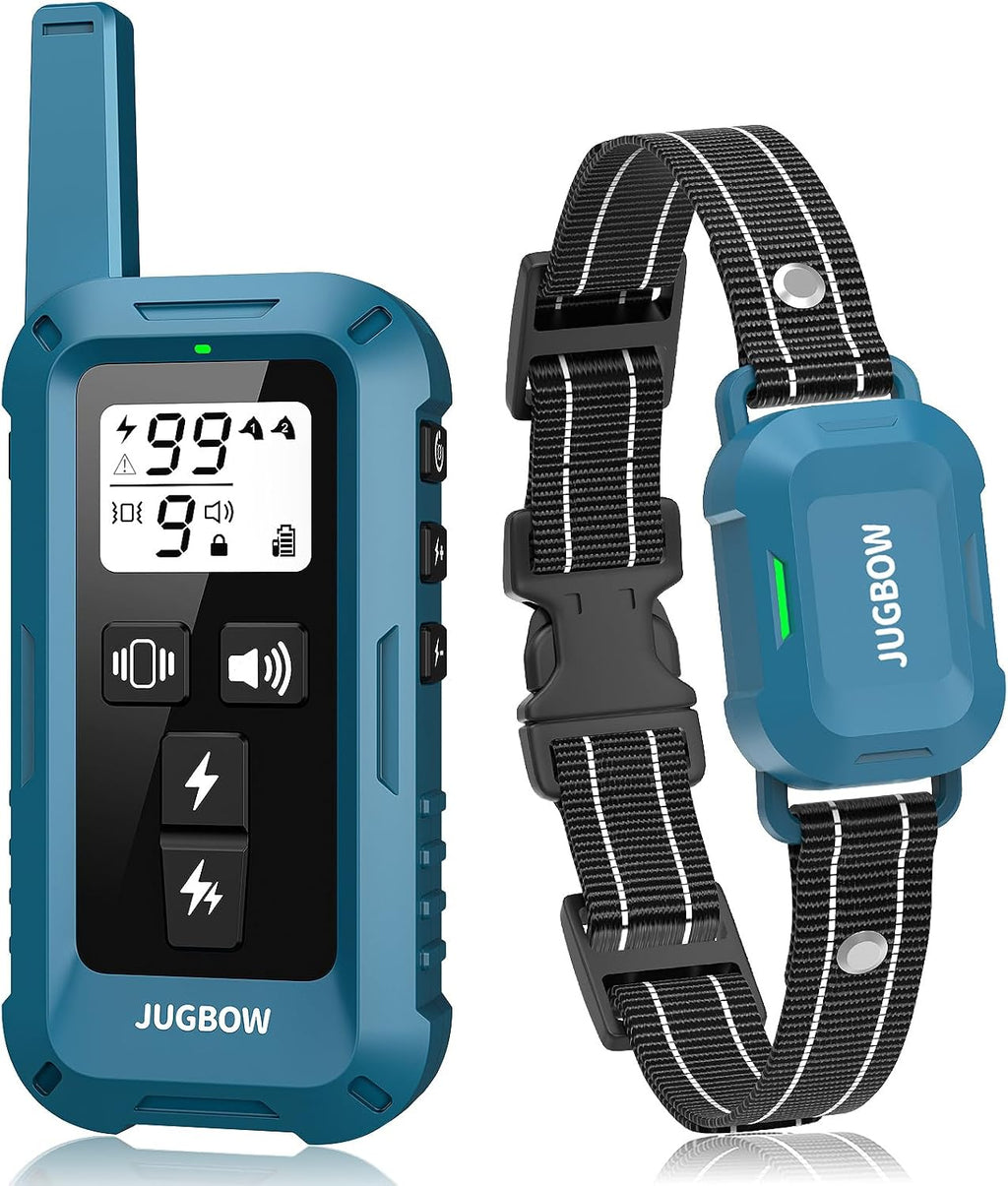 Dog Shock Collar for Dogs - 4200FT Dog Training Collars with Remote | IPX8 Waterproof Electric Collar with 4 Training Modes, Security Lock, Rechargeable e-Collar for Dogs 10-120lbs