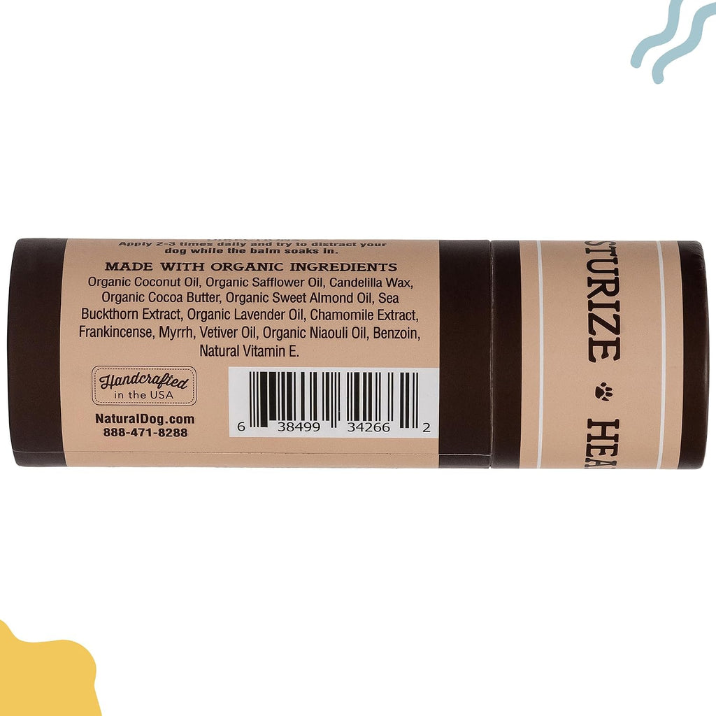Natural Dog Company Skin Soother Dog Skin Balm, 2 oz Stick | Moisturizing for Dry Itchy Skin, Hot Spot Treatment, Coconut Oil & Vitamin E, For Outdoor Play, Beach Days & Hot Weather