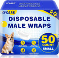 XPCARE 50 Count Disposable Dog Diapers Male with Wetness Indicator(X-Small) | Dog Belly Band Belly Bands for Male Dogs Male Dog Wraps,Super Absorbent Leak-Proof Fit for Incontinence Marking