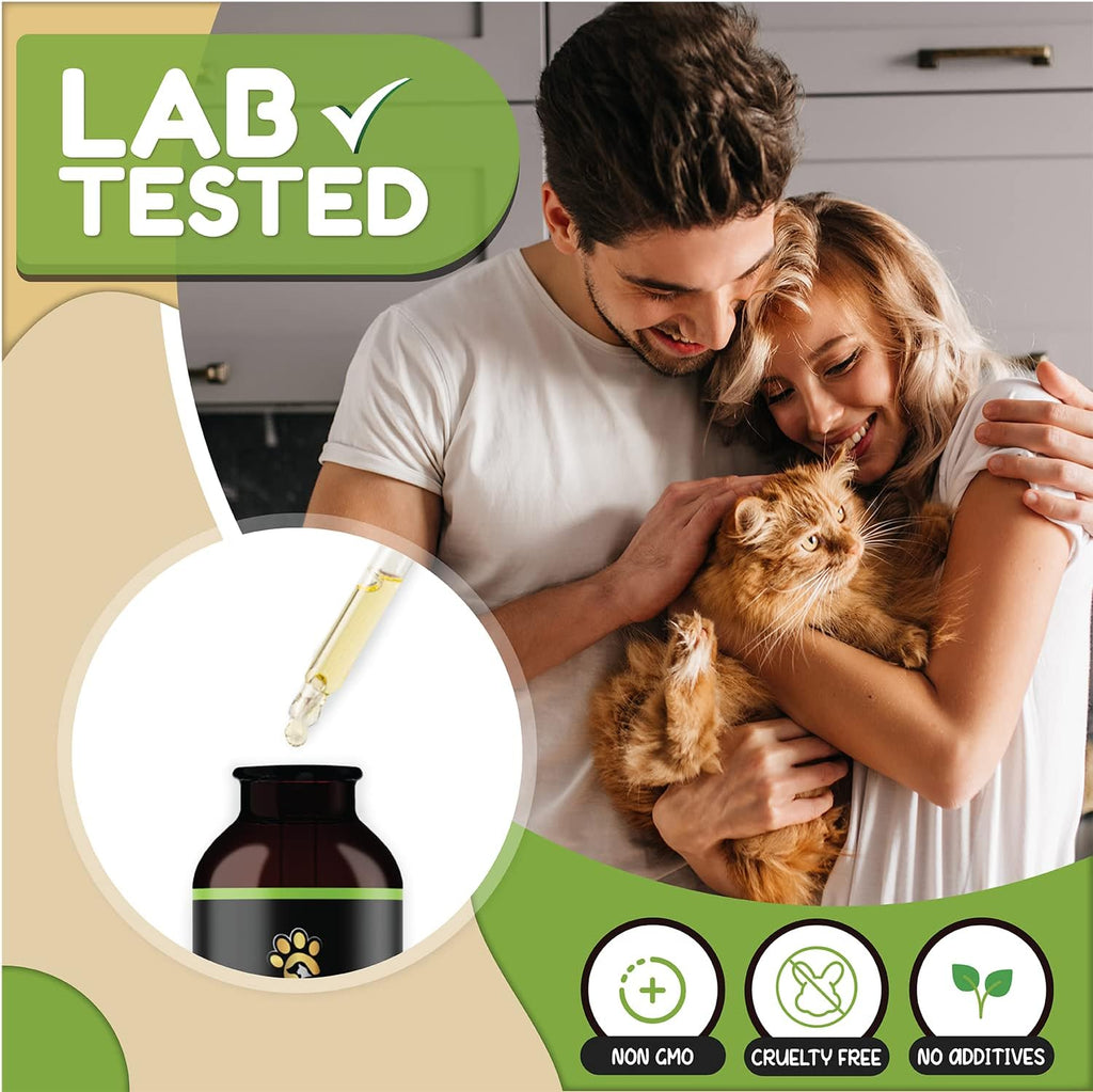 Billion Pets - Hemp Oil for Dogs and Cats - Helps with Anxiety, Pain, Stress, Sleep, Arthritis, Seizures Relief - Hip and Joint Support - Calming Drops