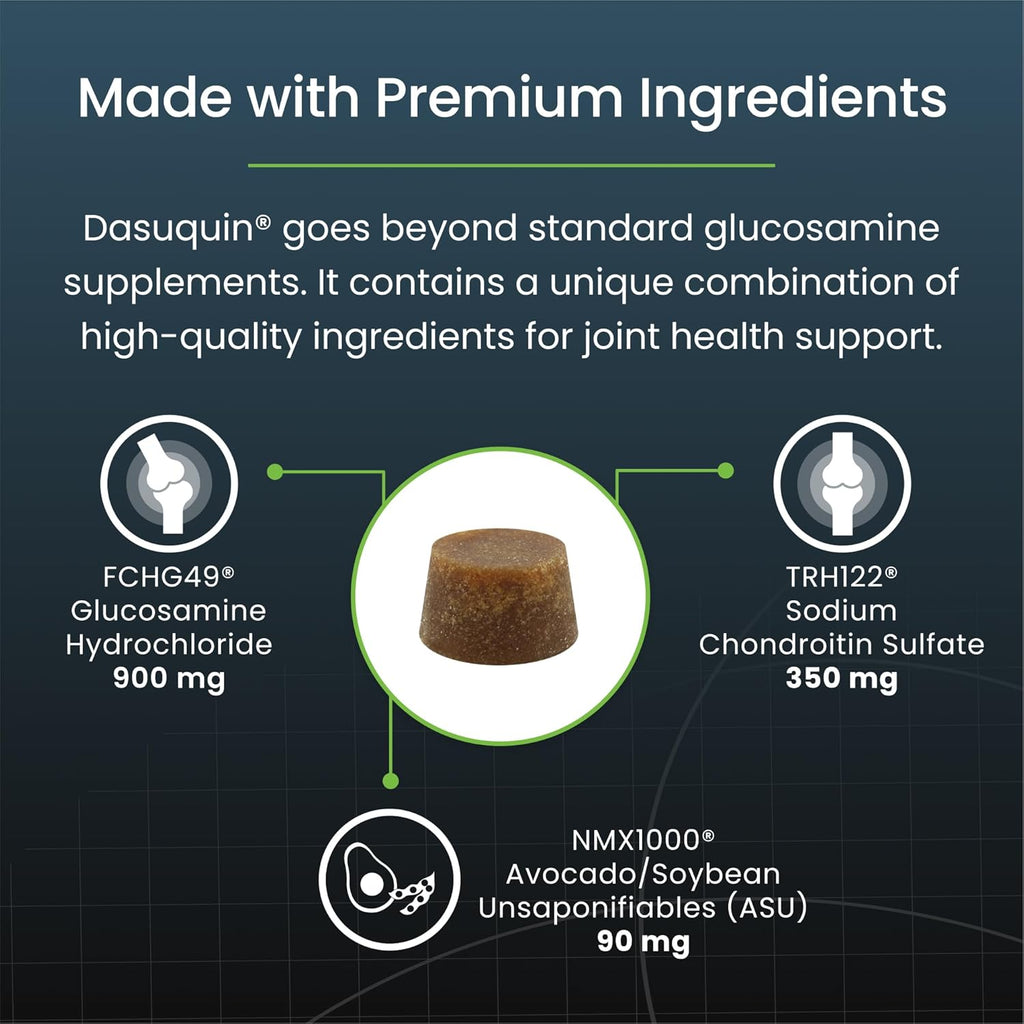 Nutramax Dasuquin Joint Supplement for Large Dogs, Soft Chews, 84ct | Glucosamine and Chondroitin Soft Chews for Large Dogs, with ASU, Supports Healthy Joints, For Dogs Over 60 lbs, All Ages