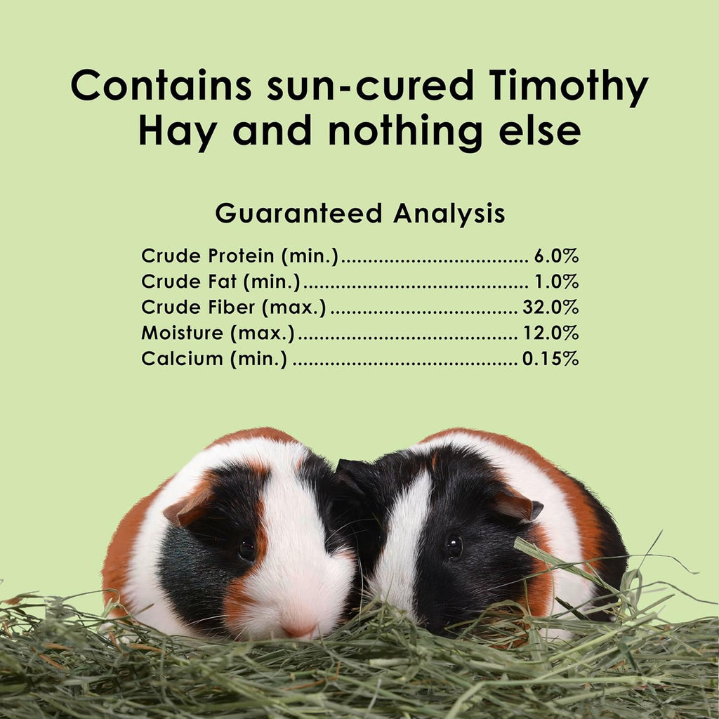 Kaytee Timothy Hay, High Fiber for Rabbits, Guinea Pigs, 48 Ounces