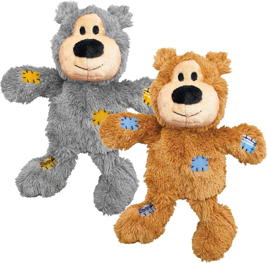 Kong Wild Knots Bear, Knotted Rope Plush Toy, for Medium/Large Dogs | Soft Plush Bear with Internal Knotted Ropes & Minimal Stuffing for Less Mess During Play, Color May Vary