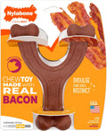 Nylabone Strong Chew Ring Dog Chew Toy Made with Real Beef & Chicken | X-large breeds, durable, long-lasting dog bone, textures help clean teeth, keeps dogs busy, for dogs 50+ lbs