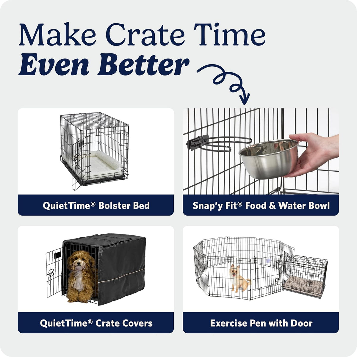Midwest 42-Inch Single Door iCrate, for Large Breeds, 71-90 lbs