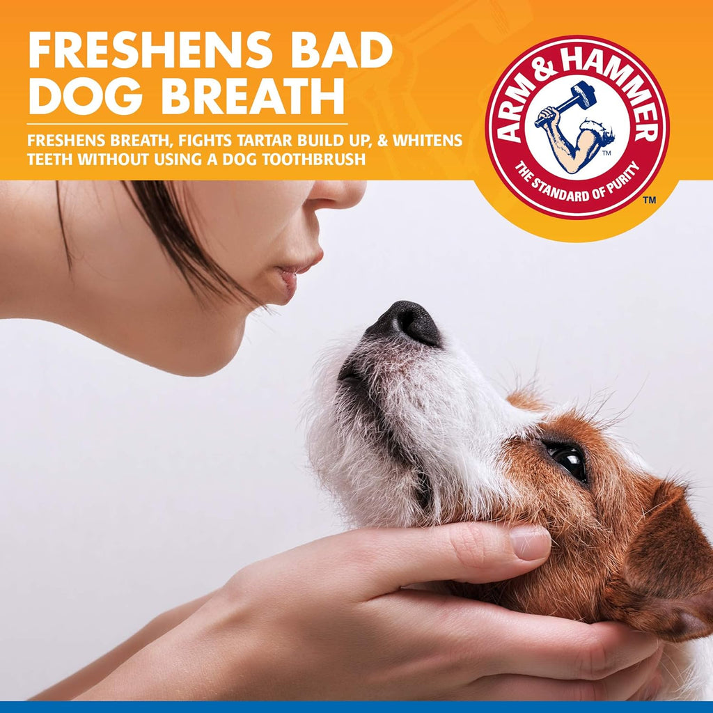Arm & Hammer Tartar Control Dental Spray for Dogs, Mint, 4 Fl Oz | Brushless breath freshener with baking soda helps reduce plaque and tartar buildup