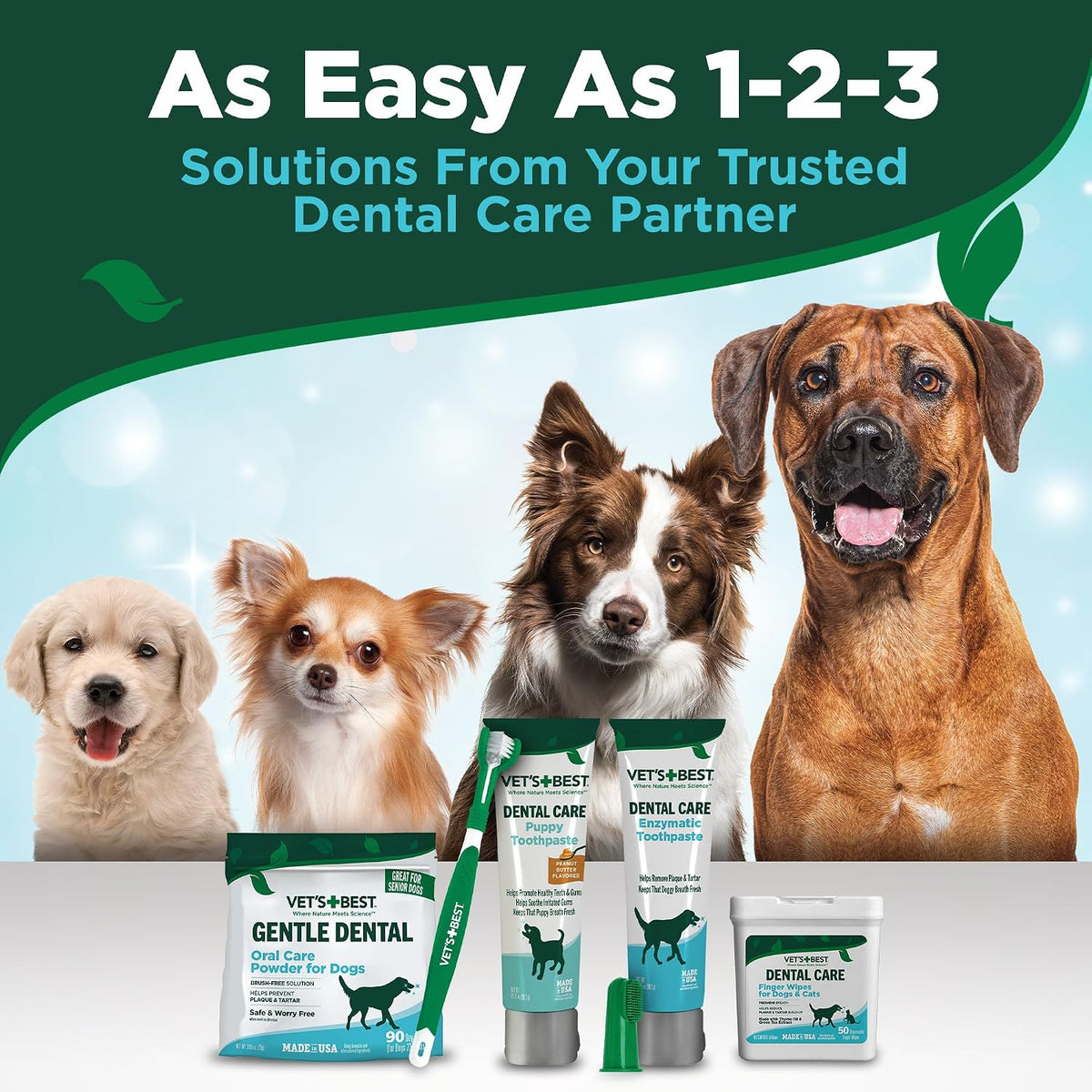 Vet's Best Enzymatic Dog Toothpaste Dental Gel, Vet Formulated 3.5 oz | Dog Teeth Cleaning Toothpaste, Helps Remove Plaque & Tartar, Freshens Dog Breath, Supports Daily Oral Hygiene, Vet Formulated