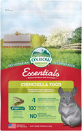 Oxbow Essentials Chinchilla Food, Made with Oxbow Alfalfa, Vitamin & Mineral Rich Food for Chinchillas, Small Animal Pet Pellets, Made in USA, High Fiber, 10 lb Bag
