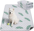 Washable Dog Pee Pads, Non-Slip Waterproof, 36 x 41 in, 2 Pack, Feather | Super absorbent, waterproof and non-slip; washable, reusable dog pads for crates, playpens, floors, furniture and travel