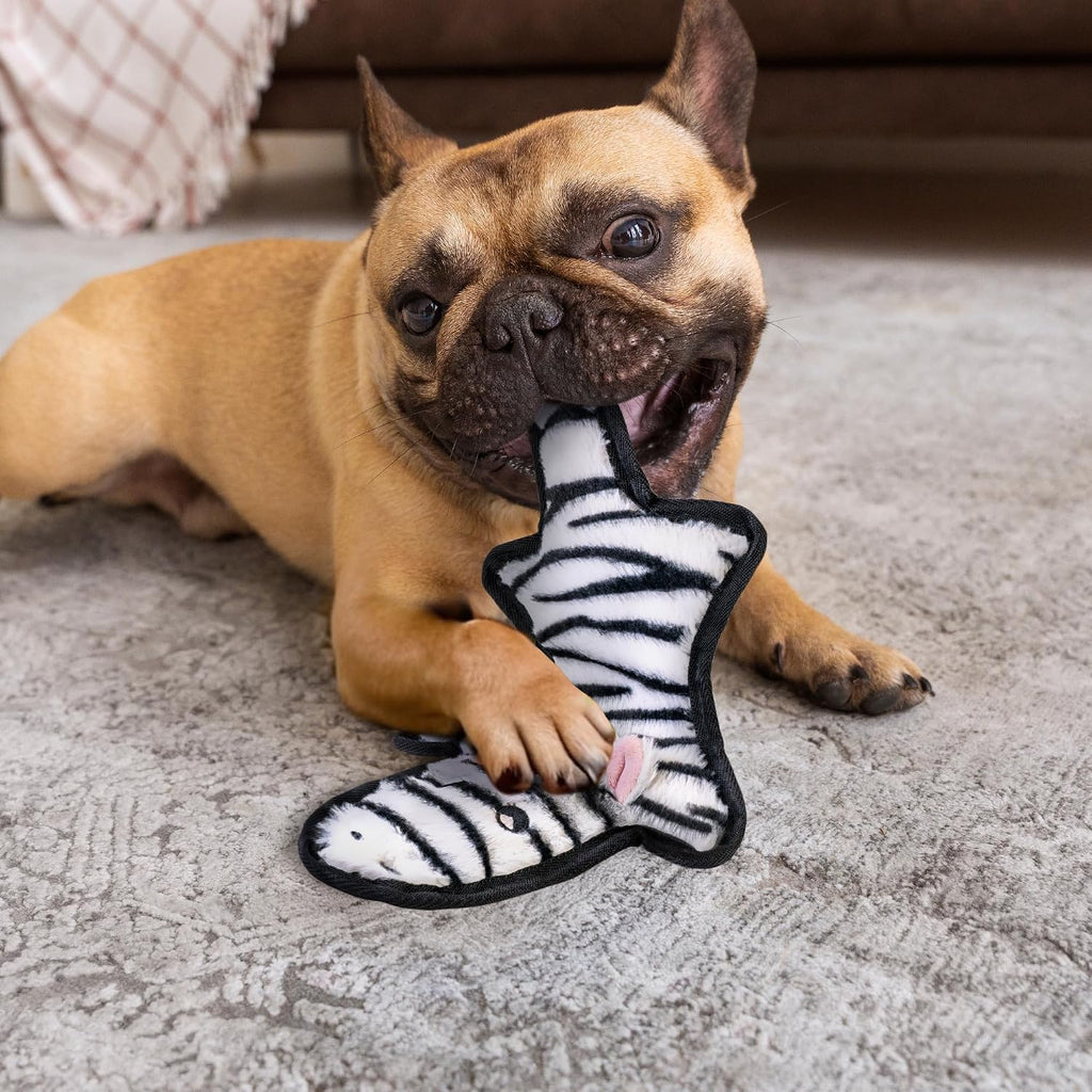 SHARLOVY No Stuffing Dog Toys Crinkle Squeaky, Long Lasting Chews for Aggressive, Durable Plush Dog Puppy Chew Toys for Teething, with 6 Tough Layers for Small Medium Large Breed-5pack,Large | Durable Plush Dog Puppy Chew Toys for Teething, with 6 Tough L