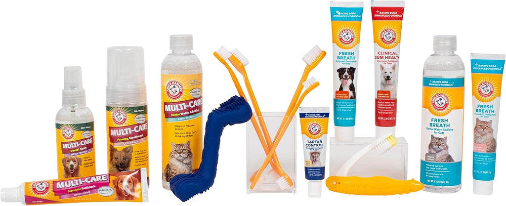 Arm & Hammer Tartar Control Dental Spray for Dogs, Mint, 4 Fl Oz | Brushless breath freshener with baking soda helps reduce plaque and tartar buildup