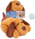 WEOK Heartbeat Puppy Toy, Comfort Cuddler Pillow, Dog Anxiety Relief Calming Aid,Heartbeat Stuffed Toy for Dogs,Puppy Heartbeat Toy Sleep Aid,Dog Heartbeat Toy for Pet