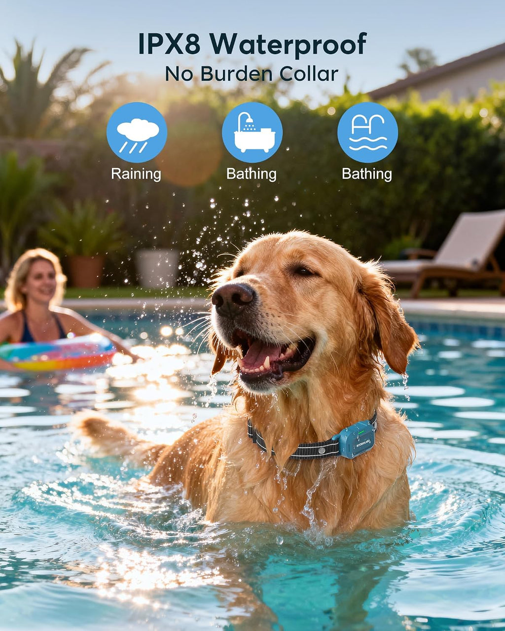Dog Shock Collar for Dogs - 4200FT Dog Training Collars with Remote | IPX8 Waterproof Electric Collar with 4 Training Modes, Security Lock, Rechargeable e-Collar for Dogs 10-120lbs