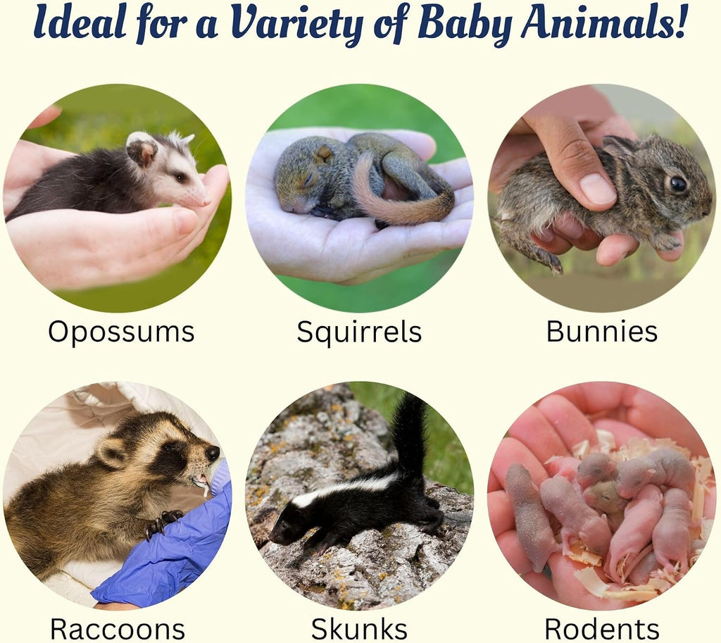 Milk Replacer - Healthy Powdered Formula Ideal for Baby Squirrels, Rabbits, Opossums, Raccoons | 100% Instantized for Mixing Digestible Proteins | 8.8oz (Specialty Milk Replacer 8.8 oz.)