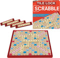 Tile Lock Scrabble Board Game, Board Holds Tiles in Place, for 2-4 Players, Ages 8 and Up, by Winning Moves Games USA