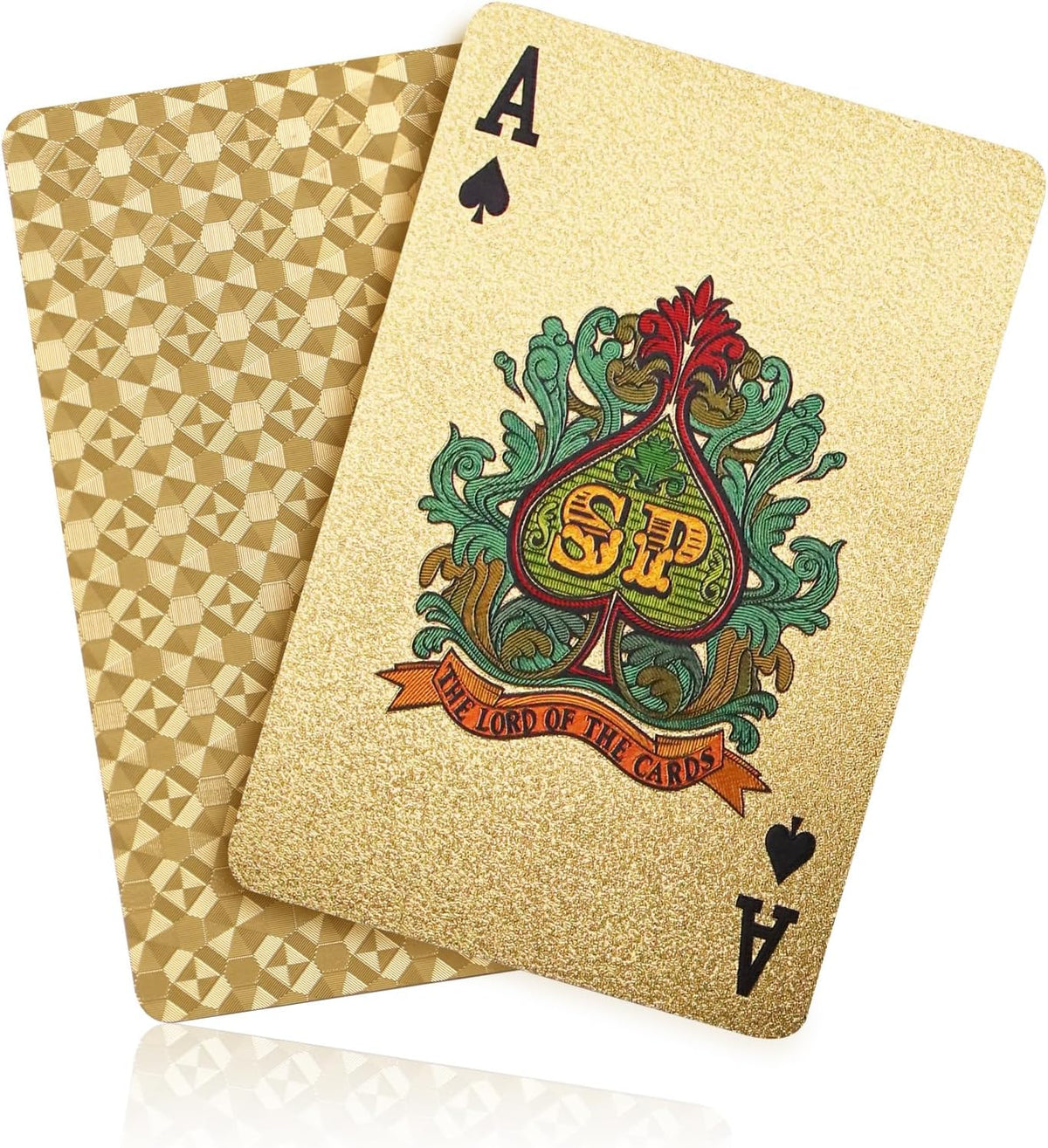 ACELION Waterproof Playing Cards, Plastic Playing Cards, Deck of Cards, Gift Poker (Black Diamond Cards)