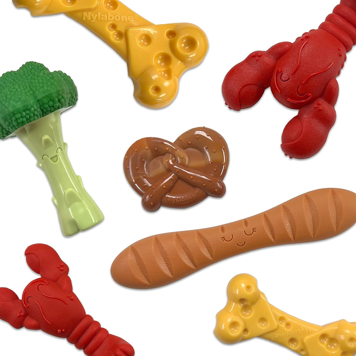 Nylabone Lobster Power Chew Toy for Dogs, Dog Toys for Aggressive Chewers | Lobster dog toy for small dogs up to 25 lbs, designed for power chewers, filet mignon flavor