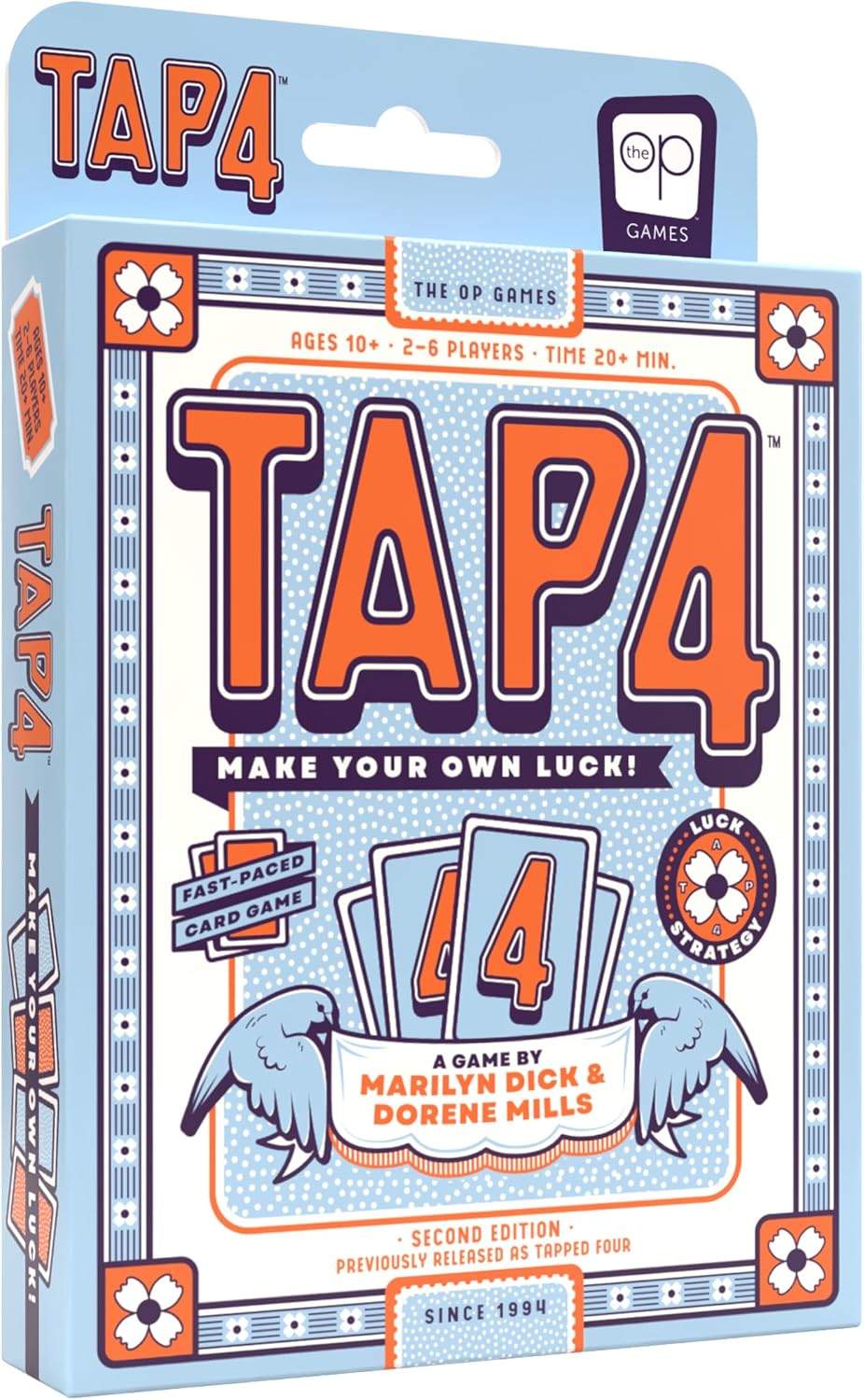 Tap 4, Strategic Fast-Paced & Easy to Learn, Be the First Player to Shed All Cards in Your Hand Using Special Tap in & Tap Out Cards, an Addicting & Exciting New Card Game for Kids, Teens and Adults