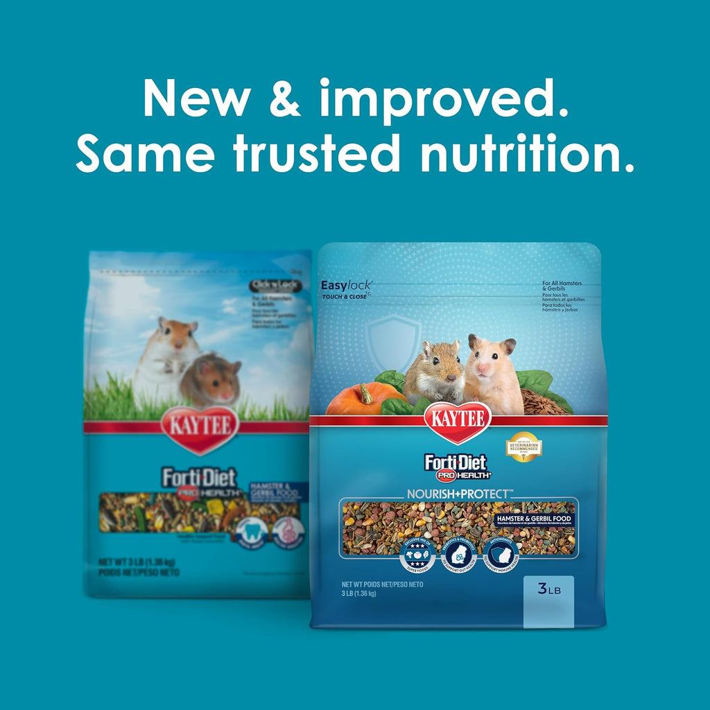 Kaytee Forti-Diet Pro Health Nourish+Protect Hamster Food & Gerbil Food