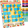 Memory Matching Game for Kids, Travel Toys for Toddlers Boys Girls Ages 3-5