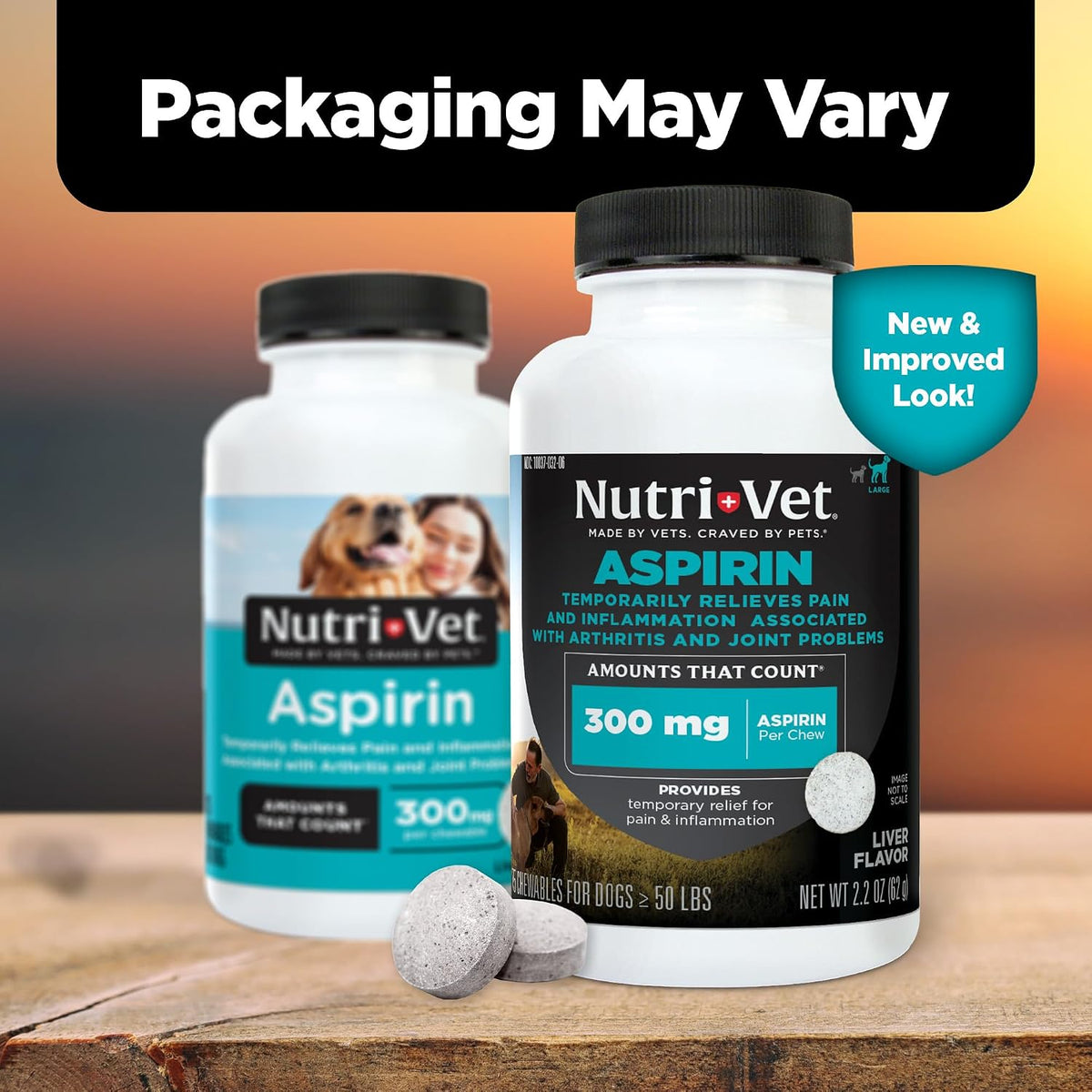 Nutri-Vet Dog Aspirin, Aspirin Tablets for Large Dogs, 300mg, 75 Count | Aspirin for Dogs, Joint Support, Inflammation Care, Large Breeds, Occasional Use, Pet First Aid, Tablet Formula, Easy Dosing