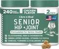 Glucosamine for Senior Dogs Hip and Joint Supplement, 60 Mobility Chews | Made with Glucosamine, MSM, Chondroitin, Green Lipped Mussels and More
