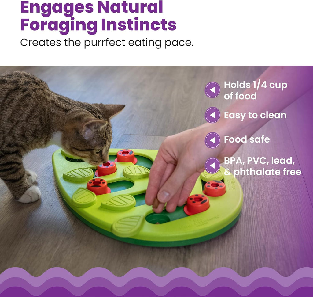 Catstages Nina Ottosson Buggin’ Out Puzzle & Play Cat Toy Treat Puzzle, 14"