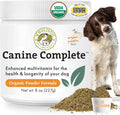 Organic Dog Vitamins, 1 Lb, 45 Scoops | Daily Dog Multivitamin with Prebiotics, Probiotics for Immune Support, Skin Coat, Digestion, & Joint Health - Canine Complete