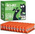 Pet N Pet Poop Bags for Dogs, 1080 Count, Plant Based, Unscented, Green | USDA Certified, 41%, Doggy, Leak-Proof, Refill, Waste, Tear-Resistant, Easy-Tear Design, dog waste bags