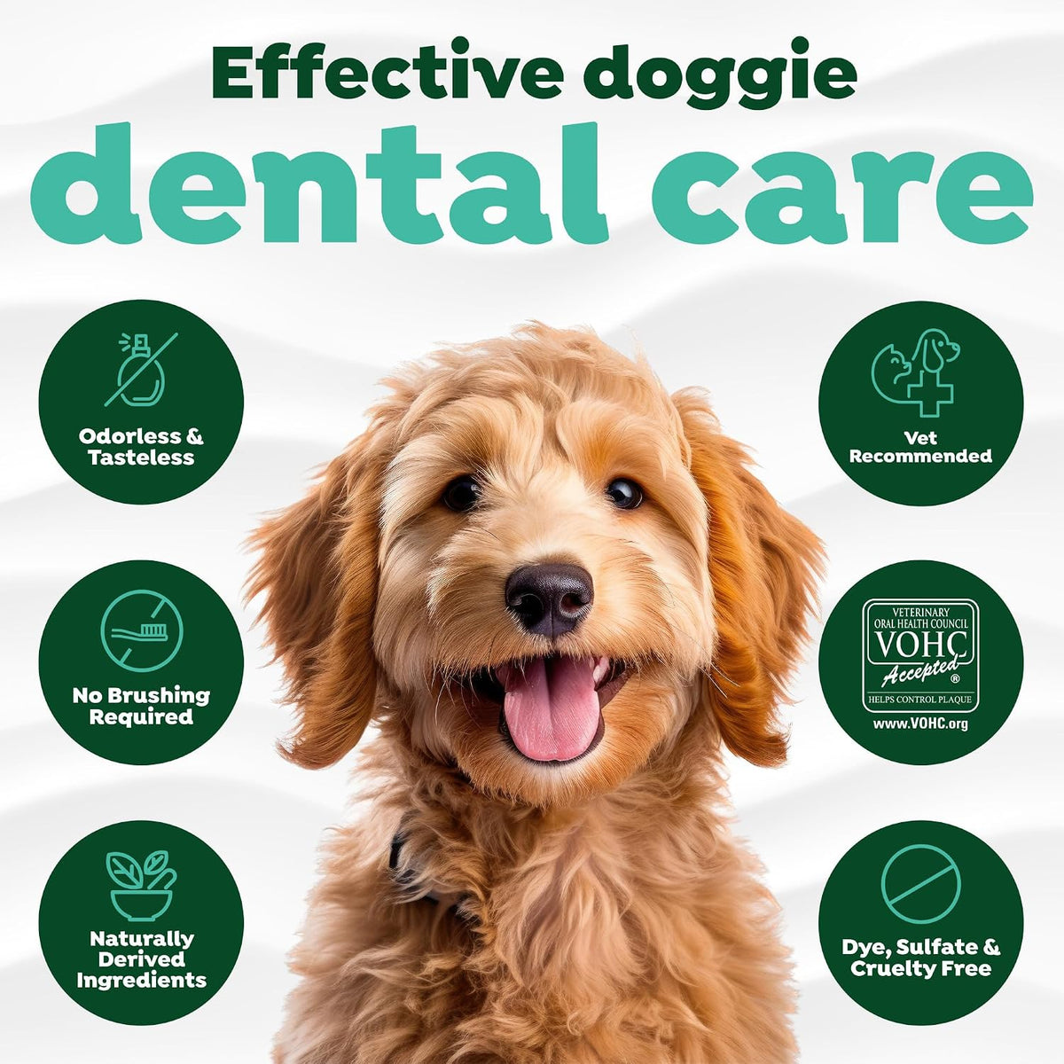 TropiClean Fresh Breath Dental Water Additive, Dog Breath Freshener, 33.8oz | Freshens Breath & Cleans Teeth | No Toothpaste or Toothbrush Required