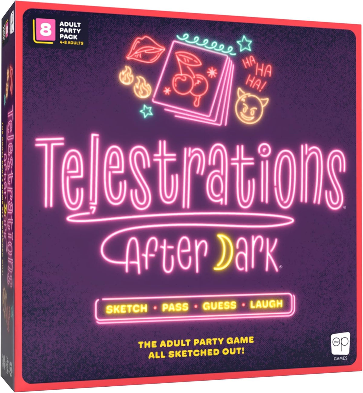 Telestrations: After Dark 8 Player 2nd Edition Board Game, Adults-Only Laugh Out Loud Must Have Party Game, Sketch What You Read & Guess What You Saw, New Look, Same NSFW Fun, 4-8 Players, Ages 18+