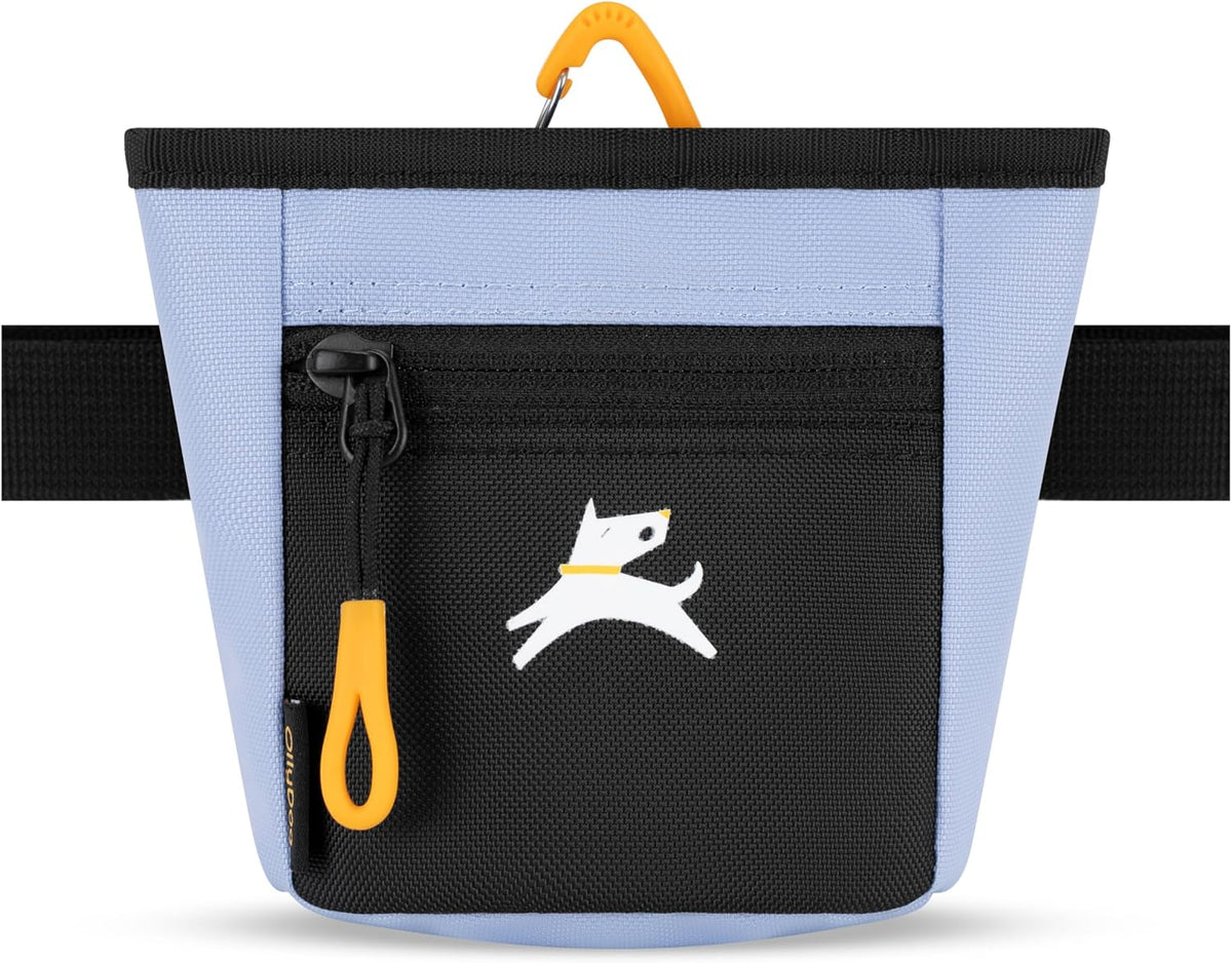 OllyDog, Goodie Treat Bag, Dog Treat Training Pouch | Magnetic Closure | 3 Ways to Wear | Hands-Free Waist Belt | Water-Resistant Recycled Vegan Fabric (Raven S'25)