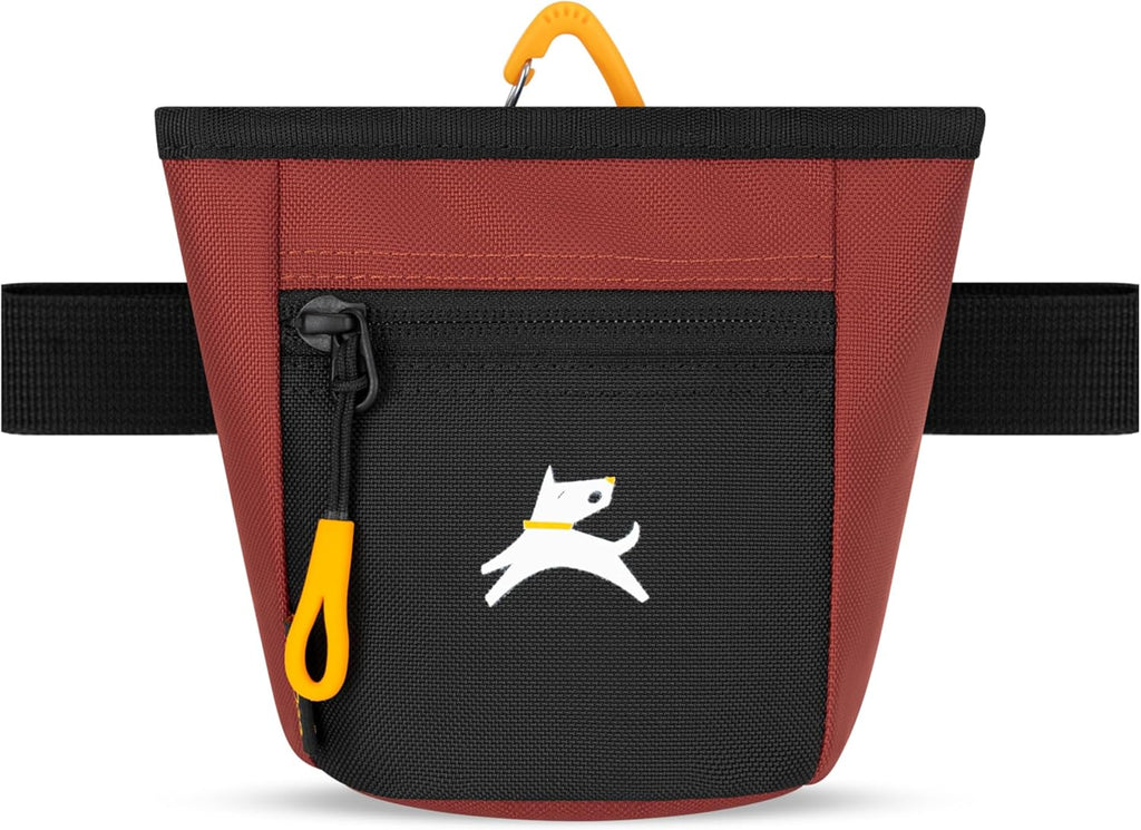 OllyDog, Goodie Treat Bag, Dog Treat Training Pouch | Magnetic Closure | 3 Ways to Wear | Hands-Free Waist Belt | Water-Resistant Recycled Vegan Fabric (Raven S'25)