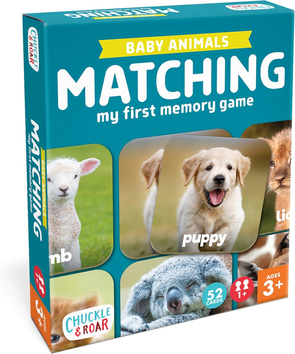 Chuckle & Roar Baby Animals Matching Memory Game
