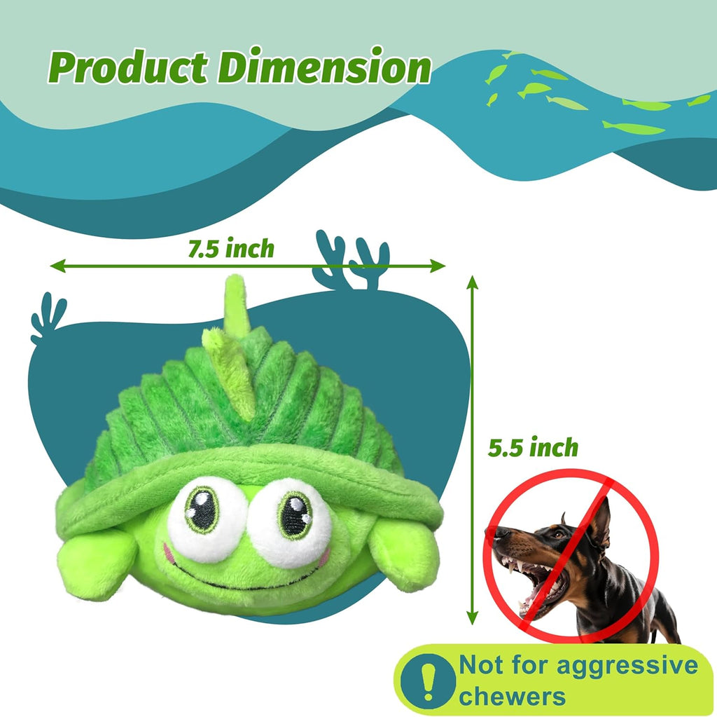 GUKCO Interactive Moving Dog Toys to Keep Dogs Engaged (Turtle) | Plush Toy with Bouncing Ball, Music & Recording | Rechargeable Self-Play Toy for Small, Medium & Large Dogs