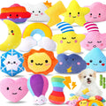 20-Pack Plush Squeaky Dog Toys for Small Dogs | 16 Plush Toys,4 Dog Bags,Built-In Squeakers,Keeps Dogs Busy,Boredom Relief