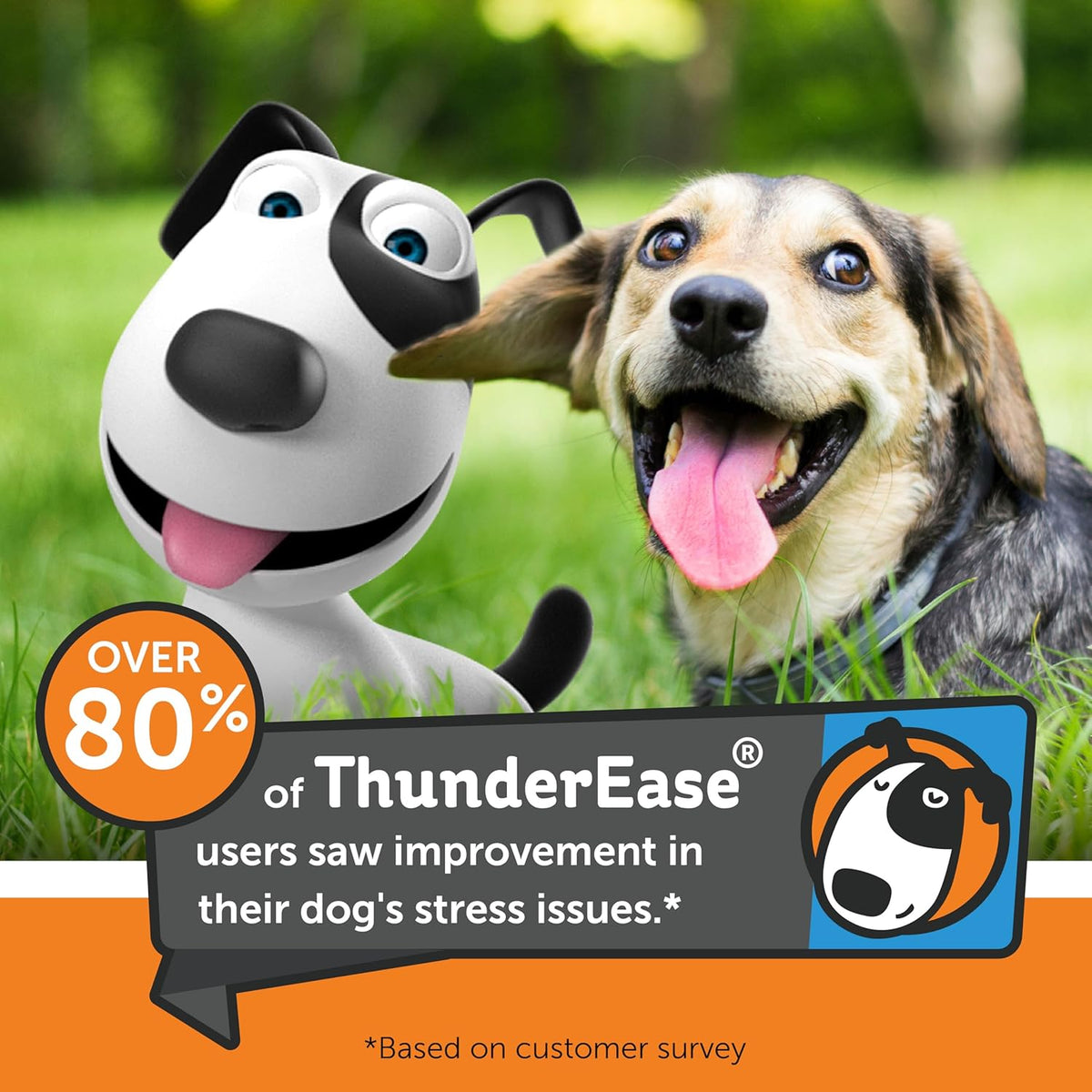 ThunderEase Dog Calming Pheromone Diffuser Kit | Powered by ADAPTIL | Vet Recommended to Relieve Separation Anxiety, Stress Barking & Chewing, and Fear of Fireworks & Thunderstorms (30 Day Supply) | Vet Recommended, Powered by Adaptil Helps Separation Anx