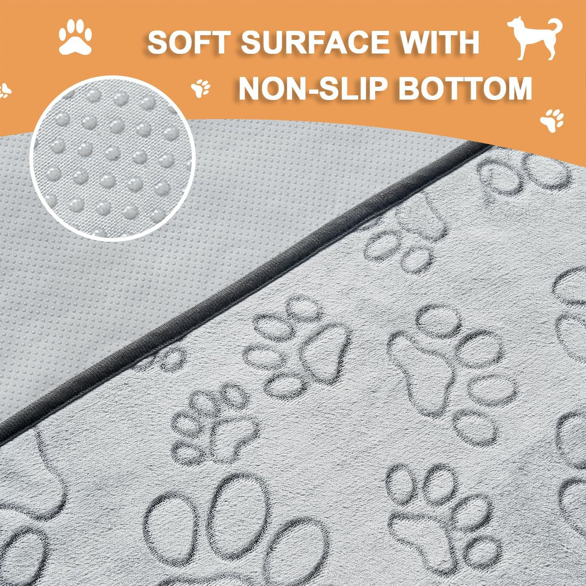 Qeils Reusable Puppy Pads, Washable Pee Pads, Leakproof 18"x 24" 2 Pack | High Absorbency Dog Training Pads, Wee Wee Pads With Waterproof Non-Slip Base For Indoor Potty, Crates, Playpen & Senior Dogs