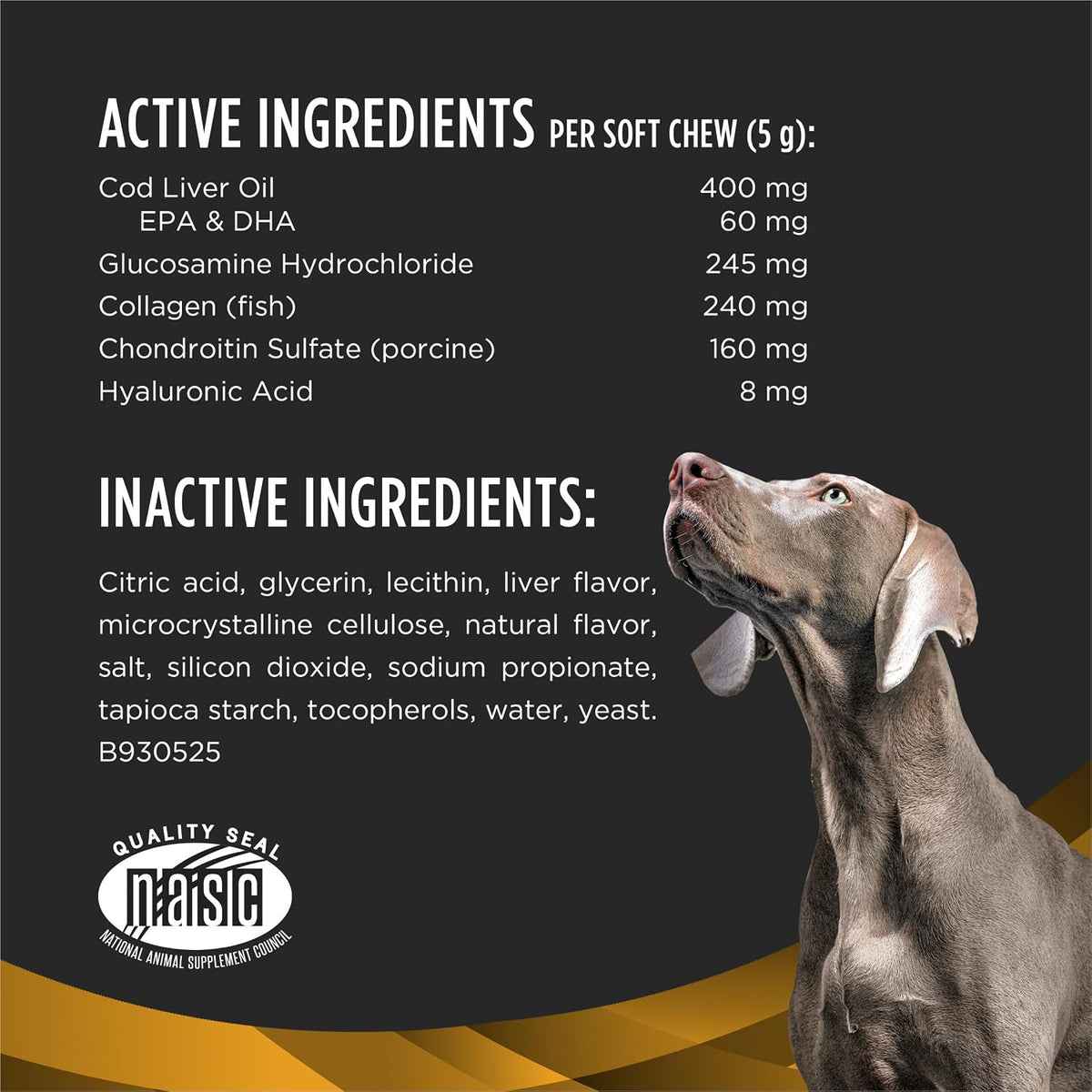 Pro Plan Veterinary Diets Joint Care Mobility Large Breed Dog Joint Supplement with Glucosamine, Chondroitin, Collagen and Hyaluronic Acid