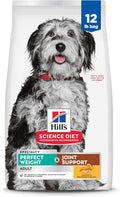 Hill's Science Diet Adult Perfect Weight & Joint Support Dry Dog Food | #1 Veterinarian Recommended, Chicken Recipe, 25 lb. Bag