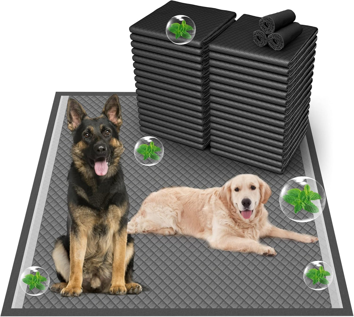 Boscute XXL Thicken 6 Layers Heavy Absorbent 30"x36" Pet Training Dog Pee Pads, Extra Large Polymer Leak-Proof Quick Dry Puppy Pee Pads, Disposable Pee Pads for Dogs Cats Rabbit | Heavy Absorbent up to 7 Cups, Quick Dry, for Dogs Cats Rabbit Potty Trainin