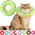Hpetppy Cat Cone Collar Soft, Cat Recovery Collar for Wound Healing Cute Donut Adjustable Kitten Cones to Stop Licking Comfortable Lightweight Neck Elizabethan Collars for Kittens After Surgery