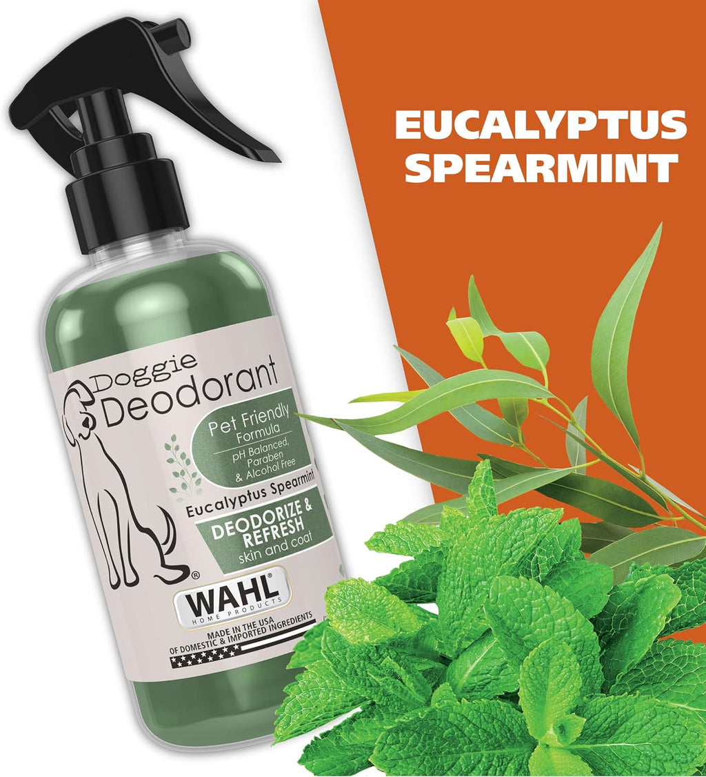 Wahl USA Pet Deodorant Spray for Dogs, Eucalyptus Spearmint, 8 oz